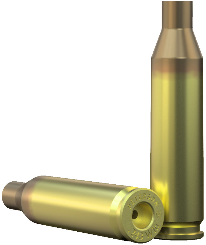 .243 Win Brass Rifle Casing