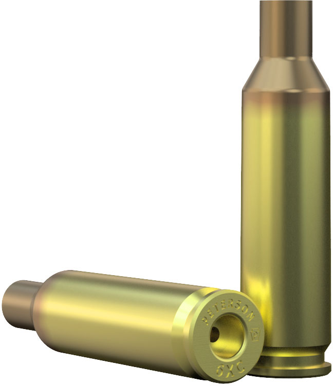 6 XC Brass Rifle Casing